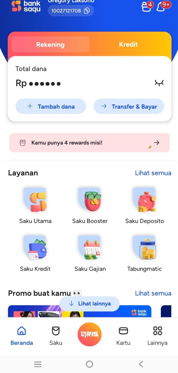 Bank saqu app screenshot